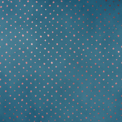 Seamless Rose Gold Pattern on Vintage Teal Background