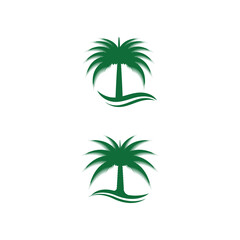 Fototapeta na wymiar Dates tree Logo Template vector symbol