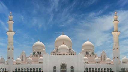 Papier Peint photo Lavable Abu Dhabi sheikh zayed mosque in abu dhabi