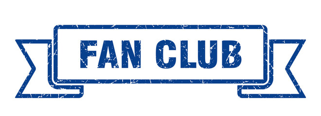 fan club ribbon. fan club grunge band sign. fan club banner