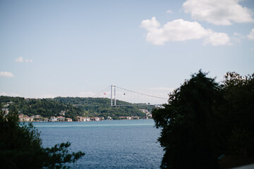Bosphorus Bridge. The bridge connecting Asia and Europe.