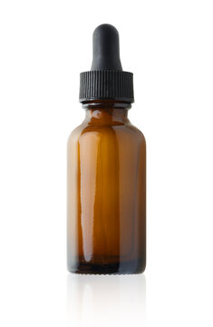 Brown bottle of essential oil