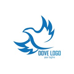 Dove Logo Template vector illustration,