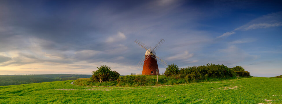 Halnaker windmill in the South Downs National Park, West Sussex, UK
