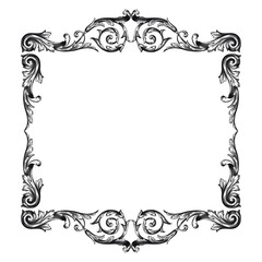 Classical baroque vector of vintage element for design. Decorative design element filigree calligraphy vector. You can use for wedding decoration of greeting card and laser cutting.