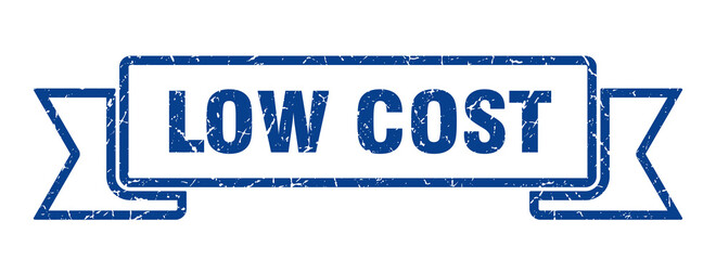 Fototapeta premium low cost ribbon. low cost grunge band sign. low cost banner
