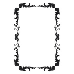 Classical baroque vector of vintage element for design. Decorative design element filigree calligraphy vector. You can use for wedding decoration of greeting card and laser cutting.