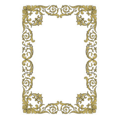 Classical baroque vector of vintage element for design. Decorative design element filigree calligraphy vector. You can use for wedding decoration of greeting card and laser cutting.