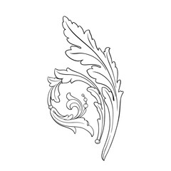 Classical baroque vector of vintage element for design. Decorative design element filigree calligraphy vector. You can use for wedding decoration of greeting card and laser cutting.