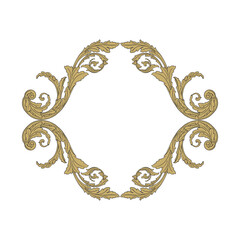 Classical baroque vector of vintage element for design. Decorative design element filigree calligraphy vector. You can use for wedding decoration of greeting card and laser cutting.