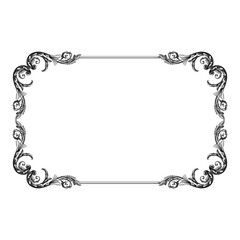 Classical baroque vector of vintage element for design. Decorative design element filigree calligraphy vector. You can use for wedding decoration of greeting card and laser cutting.