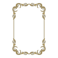 Classical baroque vector of vintage element for design. Decorative design element filigree calligraphy vector. You can use for wedding decoration of greeting card and laser cutting.