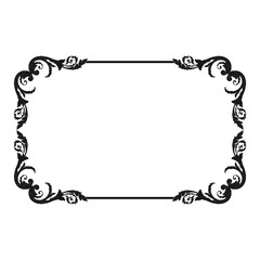 Classical baroque vector of vintage element for design. Decorative design element filigree calligraphy vector. You can use for wedding decoration of greeting card and laser cutting.
