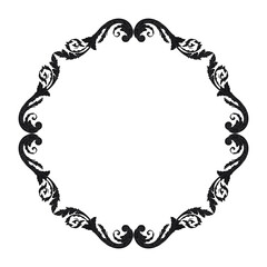 Fototapeta na wymiar Classical baroque vector of vintage element for design. Decorative design element filigree calligraphy vector. You can use for wedding decoration of greeting card and laser cutting.