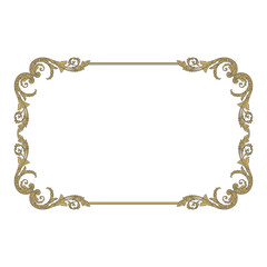 Classical baroque vector of vintage element for design. Decorative design element filigree calligraphy vector. You can use for wedding decoration of greeting card and laser cutting.