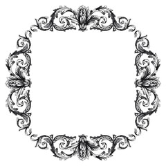 Classical baroque vector of vintage element for design. Decorative design element filigree calligraphy vector. You can use for wedding decoration of greeting card and laser cutting.