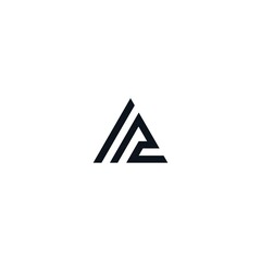  AR RA Initial logo template vector
