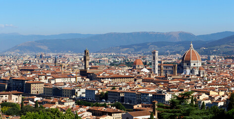 Fototapeta na wymiar Panorama cityscape of Florence, Italy