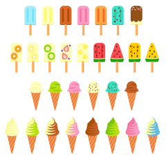 アイスクリーム　ソフトクリーム