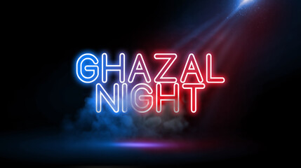 GHAZAL NIGHT | Studio room environment with smoke and spotlight.
