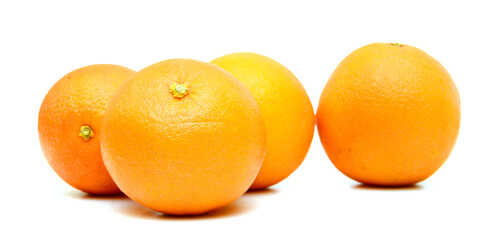 nice fresh orange isolated on a white background