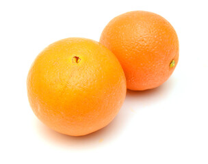 nice fresh orange isolated on a white background