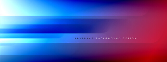 Motion concept neon shiny lines on liquid color gradients abstract backgrounds. Dynamic shadows and lights templates for text