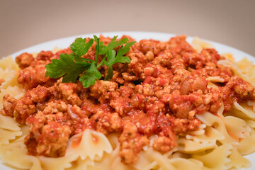 pasta with tomato sauce