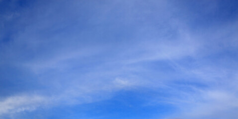blue sky with white soft cloud background
