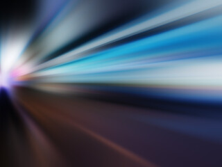 Abstract artwork made with blurred urban lights and shadows