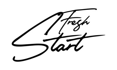 Fresh Start Handwritten Font Calligraphy Font For Sale Banners Flyers 
and Templates
