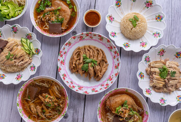 Thai Style Chicken Soups and  Hainanese Chicken Rice
