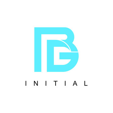BRG logo. Initial letter in geometric style design.
