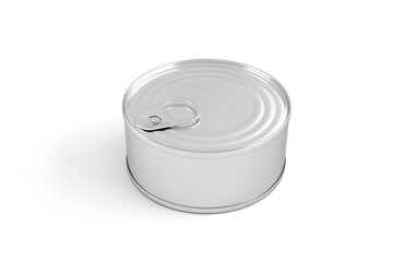 Food can isolated on a background - 3d rendering