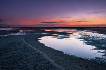 Fototapeta premium sunset on the beach