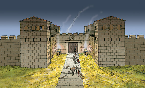 Taranto - Gateway to the walls of the Greek city Taras