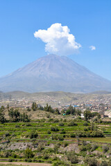 Fototapeta premium View of the Misti from Arequipa, Peru