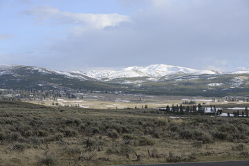 Grand prismatic spring, yellowstone national park, USA