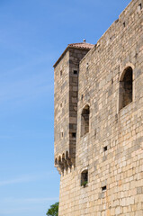 Fototapeta na wymiar Part of the fortress Nehaj above the city of Senj in Croatia.