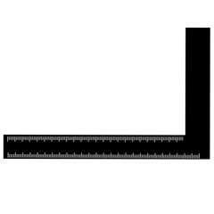 Ruler tool flat icon vector illustration