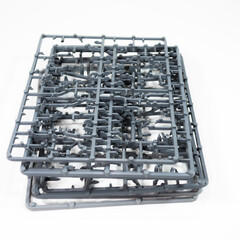 Plastic Model Kits on white background