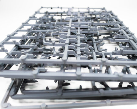 Plastic Model Kits on white background