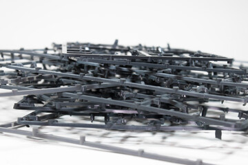 Plastic Model Kits on white background