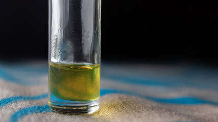 musk bottle perfume close up