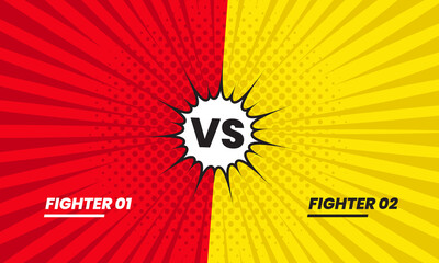 Comic Versus, Comic Background, title, vector, superhero, fight, art, halftone, comic bg, cartoon-style bg