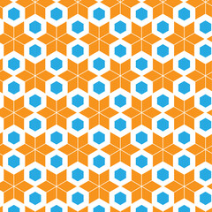 Geometric Modern Hexagonal Pattern Design. Abstract Colorful Pattern design