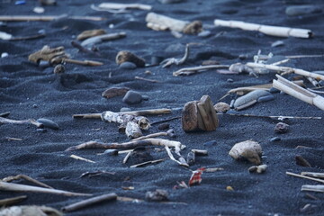 Black beach, Sao Vicente, Madeira. October 2019