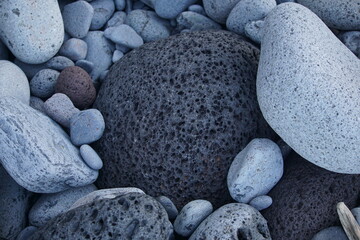 Black beach, Sao Vicente, Madeira. October 2019