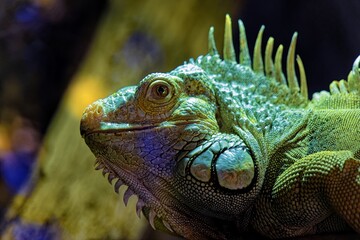 iguana in the zoo