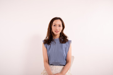 Obraz premium 笑顔の日本人女性